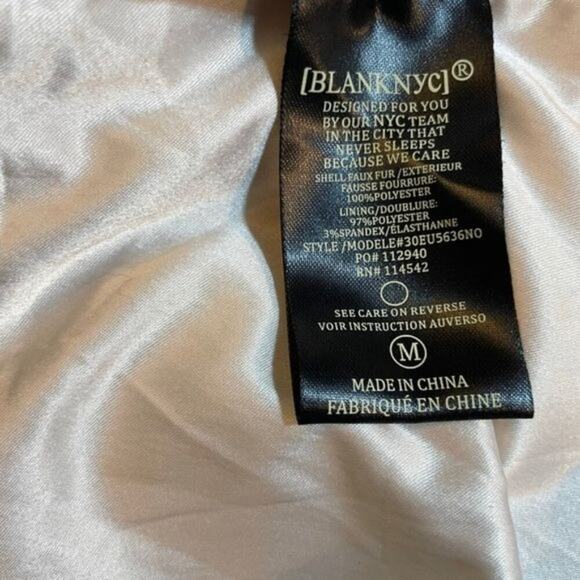 Blank NYC Sea Salt Faux Sherpa Coat, M - Picture 10 of 11